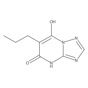 7-hydroxy-6-propyl-4H,5H-[1,2,4]triazolo[1,5-a]pyrimidin-5-one结构式