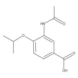 3-Acetamido-4-(propan-2-yloxy)benzoic acid结构式