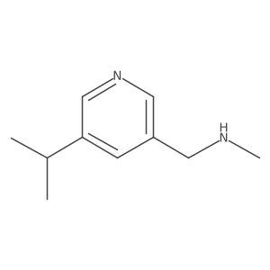 1-(5-isopropyl-3-pyridyl)-N-methyl-methanamine结构式