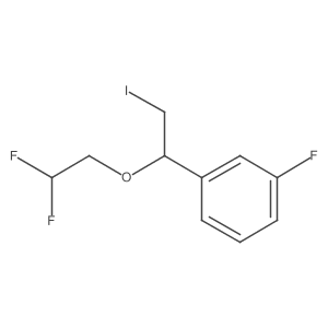 1-[1-(2,2-Difluoroethoxy)-2-iodoethyl]-3-fluorobenzene Structure