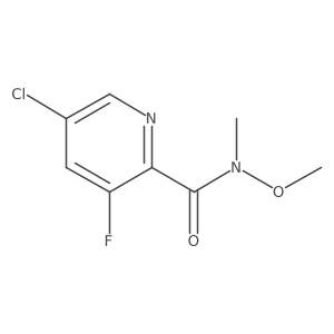 5-chloro-3-fluoro-N-methoxy-N-methylpyridine-2-carboxamide Structure