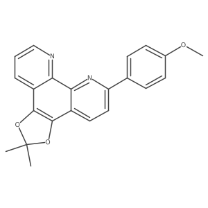 6-(4-Methoxyphenyl)-2,2-dimethyl-[1,3]dioxolo[4,5-f][1,10]phenanthroline Structure