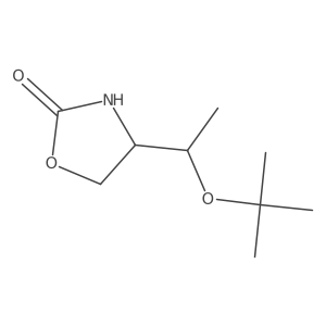 (R)-4-((R)-1-(tert-butoxy)ethyl)oxazolidin-2-one结构式