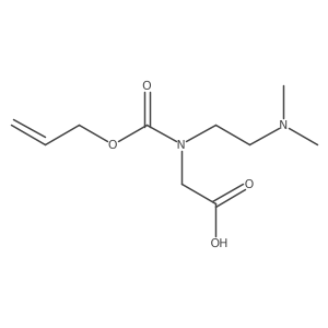 2-{[2-(Dimethylamino)ethyl][(prop-2-en-1-yloxy)carbonyl]amino}acetic acid结构式