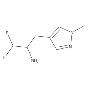 1,1-difluoro-3-(1-methyl-1H-pyrazol-4-yl)propan-2-amine Structure