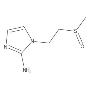 1-(2-methanesulfinylethyl)-1H-imidazol-2-amine Structure