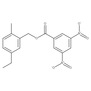 Benzenemethanol, 5-ethyl-2-methyl-, 1-(3,5-dinitrobenzoate)结构式