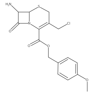 4-Methoxybenzyl 7-amino-3-(chloromethyl)-8-oxo-5-thia-1-azabicyclo[4.2.0]oct-2-ene-2-carboxylate Structure