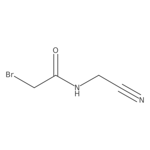 2-bromo-N-(cyanomethyl)acetamide Structure