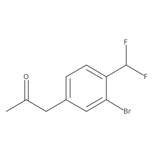 1-(3-Bromo-4-(difluoromethyl)phenyl)propan-2-one Structure