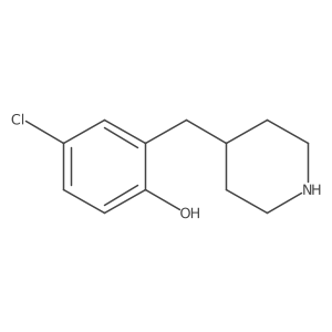 4-Chloro-2-[(piperidin-4-yl)methyl]phenol Structure