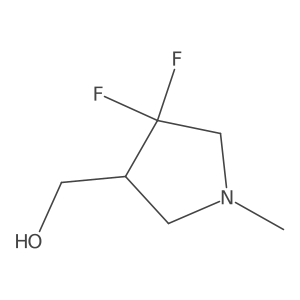 (4,4-Difluoro-1-methylpyrrolidin-3-yl)methanol Structure