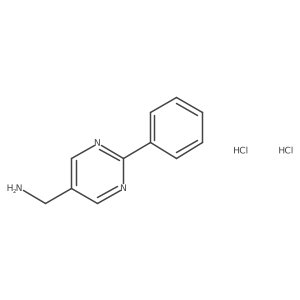 (2-Phenylpyrimidin-5-yl)methanamine dihydrochloride Structure
