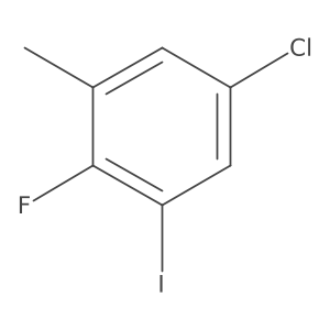 5-Chloro-2-fluoro-1-iodo-3-methylbenzene结构式
