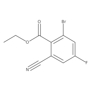 Ethyl 2-bromo-6-cyano-4-fluorobenzoate Structure