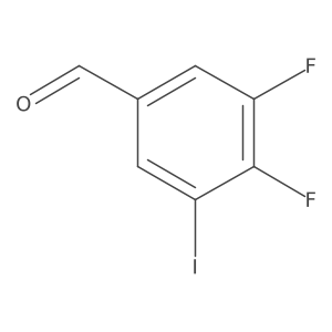 3,4-Difluoro-5-iodobenzaldehyde Structure