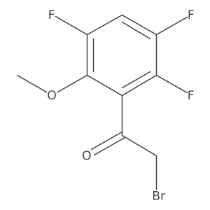 Ethanone, 2-bromo-1-(2,3,5-trifluoro-6-methoxyphenyl)- Structure