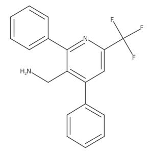 3-Aminomethyl-2,4-diphenyl-6-(trifluoromethyl)pyridine Structure