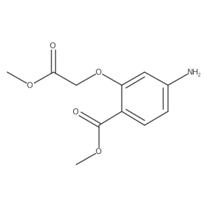 4-Amino-2-(2-methoxy-2-oxoethoxy)benzoic acid methyl ester Structure