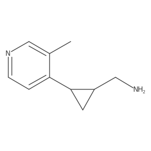 [2-(3-Methylpyridin-4-yl)cyclopropyl]methanamine结构式