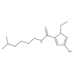 3-amino-1-ethyl-N-(3-isopropoxypropyl)-1H-pyrazole-5-carboxamide Structure