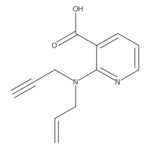 2-[(Prop-2-en-1-yl)(prop-2-yn-1-yl)amino]pyridine-3-carboxylic acid Structure