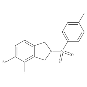 1h-Isoindole,5-bromo-4-fluoro-2,3-dihydro-2-[(4-methylphenyl)sulfonyl]-结构式