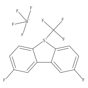 2,8-Difluoro-S-(trifluoromethyl)dibenzothiophenium tetrafluoroborate Structure