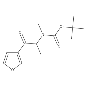 tert-butyl N-[1-(furan-3-yl)-1-oxopropan-2-yl]-N-methylcarbamate结构式