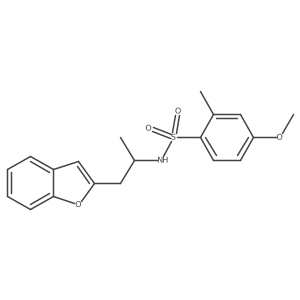 N-(1-(benzofuran-2-yl)propan-2-yl)-4-methoxy-2-methylbenzenesulfonamide Structure