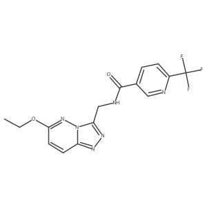 N-((6-ethoxy-[1,2,4]triazolo[4,3-b]pyridazin-3-yl)methyl)-6-(trifluoromethyl)nicotinamide结构式