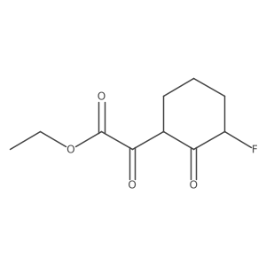 Ethyl 2-(3-fluoro-2-oxocyclohexyl)-2-oxoacetate结构式
