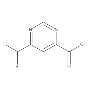 6-(Difluoromethyl)pyrimidine-4-carboxylic acid Structure
