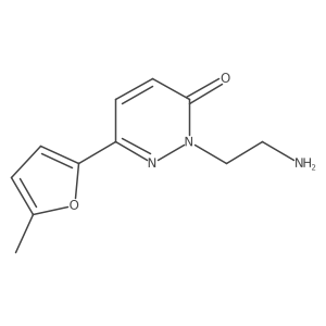 2-(2-Aminoethyl)-6-(5-methylfuran-2-yl)-2,3-dihydropyridazin-3-one结构式