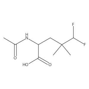 2-Acetamido-5,5-difluoro-4,4-dimethylpentanoic acid Structure