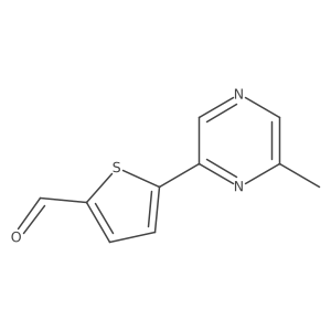5-(6-Methylpyrazin-2-yl)thiophene-2-carbaldehyde Structure