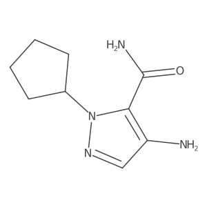 4-Amino-1-cyclopentyl-1H-pyrazole-5-carboxamide Structure