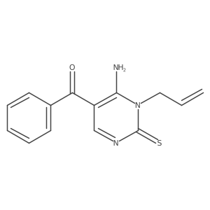 [6-Amino-1,2-dihydro-1-(2-propen-1-yl)-2-thioxo-5-pyrimidinyl]phenylmethanone结构式