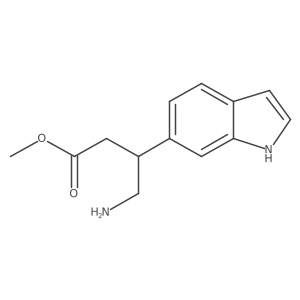 methyl 4-amino-3-(1H-indol-6-yl)butanoate结构式