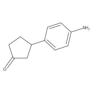 3-(4-Aminophenyl)cyclopentan-1-one结构式