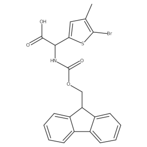 2-(5-bromo-4-methylthiophen-2-yl)-2-({[(9H-fluoren-9-yl)methoxy]carbonyl}amino)acetic acid结构式