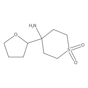4-Amino-4-(oxolan-2-yl)-1lambda6-thiane-1,1-dione Structure