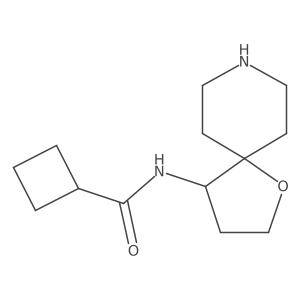 N-{1-oxa-8-azaspiro[4.5]decan-4-yl}cyclobutanecarboxamide Structure
