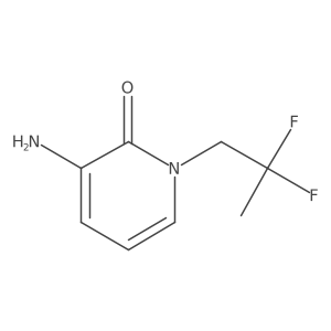 3-Amino-1-(2,2-difluoropropyl)-1,2-dihydropyridin-2-one结构式