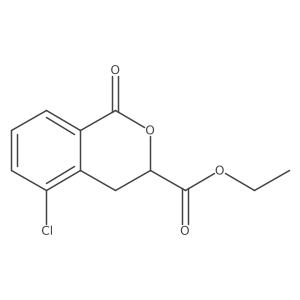 ethyl 5-chloro-1-oxo-3,4-dihydro-1H-2-benzopyran-3-carboxylate结构式