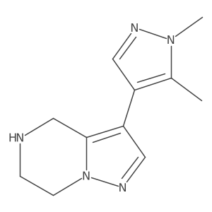 1,5-dimethyl-4-{4H,5H,6H,7H-pyrazolo[1,5-a]pyrazin-3-yl}-1H-pyrazole Structure
