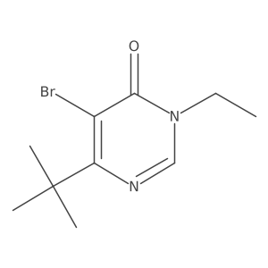 5-Bromo-6-tert-butyl-3-ethyl-3,4-dihydropyrimidin-4-one Structure