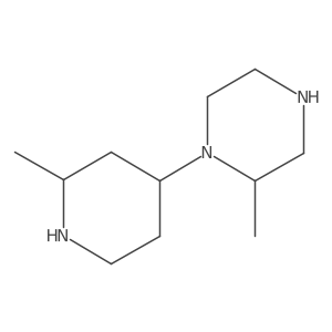 2-Methyl-1-(2-methylpiperidin-4-yl)piperazine结构式