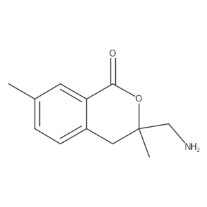 3-(aminomethyl)-3,7-dimethyl-3,4-dihydro-1H-2-benzopyran-1-one Structure