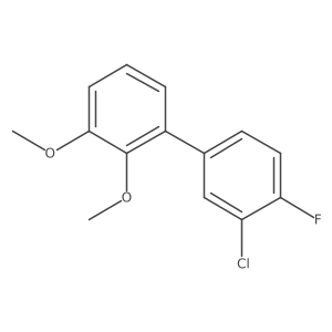 1-(3-Chloro-4-fluorophenyl)-2,3-dimethoxybenzene结构式